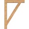 Ekena Millwork Traditional Block Smooth Bracket w/ Offset Brace, Western Red Cedar, 5 1/2"W x 28"D x 40"H BKT0604X28X40TRA05SWR - alternate 4